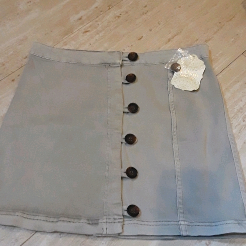 New Altar'd State Gray Mini Skirt